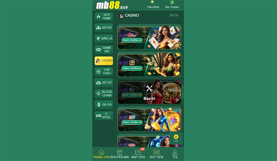 những Tính năng nổi bật tại Live Casino Mb88 hấp dẫn người chơi